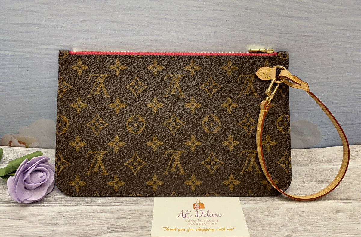 Louis Vuitton Neverfull MM/GM Pink Interior Wristlet – AE Deluxe LLC®