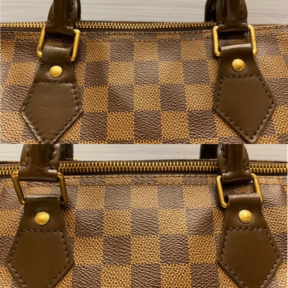 Louis Vuitton Speedy 35 Damier Ebene Handbag Purse (DU3069