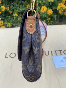 Louis Vuitton Favorite MM Monogram Chain Clutch Crossbody (DU0117)