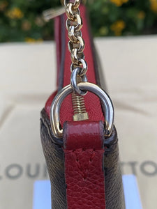 Louis Vuitton Pallas Red Clutch Crossbody (GI3176)