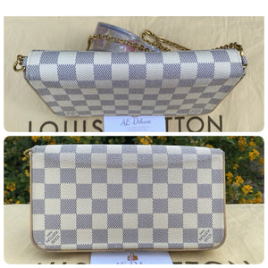Louis Vuitton Felicie Damier Azur Clutch Crossbody (MI2108)