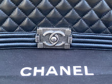 Load image into Gallery viewer, Chanel Medium Le Boy Caviar Shoulder Bag (old version)