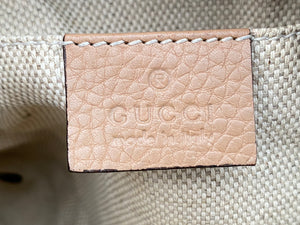 GUCCI Soho Disco Beige Calfskin Small Crossbody (0192)