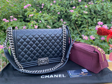 Load image into Gallery viewer, Chanel Medium Le Boy Caviar Shoulder Bag (old version)