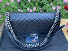Load image into Gallery viewer, Chanel Medium Le Boy Caviar Shoulder Bag (old version)