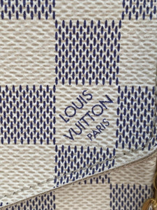 Louis Vuitton Felicie Damier Azur Clutch Crossbody (MI2108)