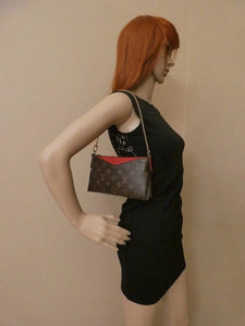 Louis Vuitton Pallas Red Clutch Crossbody (GI3176)
