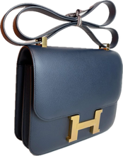 Load image into Gallery viewer, Hermès Constance 24 Epsom Blue Nuit Gold HW