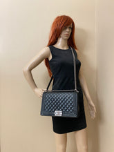 Load image into Gallery viewer, Chanel Medium Le Boy Caviar Shoulder Bag (old version)