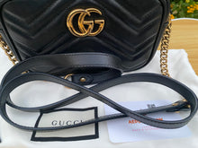 Load image into Gallery viewer, Gucci GG Marmont Mini Black Matelasse Leather Crossbody (6849)