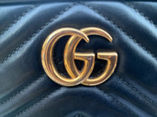 Load image into Gallery viewer, Gucci GG Marmont Mini Black Matelasse Leather Crossbody (6849)