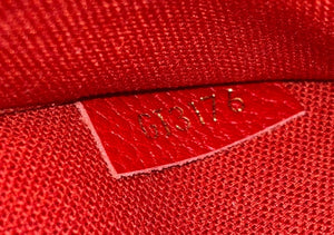 Louis Vuitton Pallas Red Clutch Crossbody (GI3176)