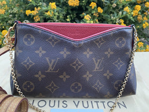 Louis Vuitton Pallas Red Clutch Crossbody (GI3176)