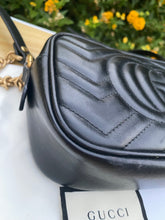 Load image into Gallery viewer, Gucci GG Marmont Mini Black Matelasse Leather Crossbody (6849)