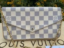 Load image into Gallery viewer, Louis Vuitton Felicie Damier Azur Clutch Crossbody (MI2108)