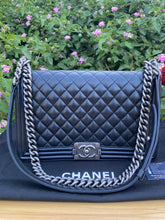 Load image into Gallery viewer, Chanel Medium Le Boy Caviar Shoulder Bag (old version)