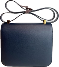 Load image into Gallery viewer, Hermès Constance 24 Epsom Blue Nuit Gold HW