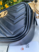 Load image into Gallery viewer, Gucci GG Marmont Mini Black Matelasse Leather Crossbody (6849)