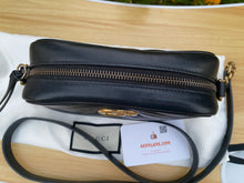 Load image into Gallery viewer, Gucci GG Marmont Mini Black Matelasse Leather Crossbody (6849)