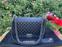 Load image into Gallery viewer, Chanel Medium Le Boy Caviar Shoulder Bag (old version)