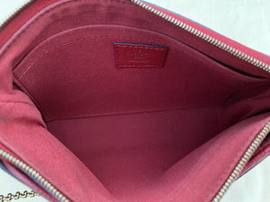 Louis Vuitton Pallas Red Clutch Crossbody (GI3176)