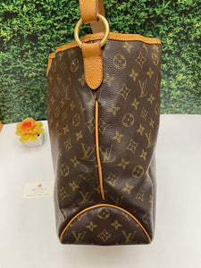 Louis Vuitton Delightful MM Monogram Beige Handbag Shoulder Bag (SD2160)