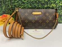 Load image into Gallery viewer, Louis Vuitton Eva Monogram Chain Clutch Purse Crossbody Bag (DU0059)