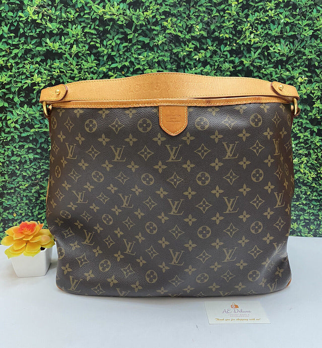 Louis Vuitton Delightful MM Monogram Beige Handbag Shoulder Bag (SD2160)