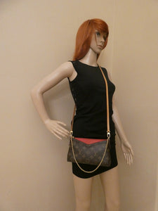 Louis Vuitton Pallas Clutch Red Crossbody Bag