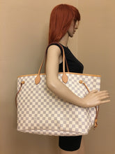Load image into Gallery viewer, Louis Vuitton Neverfull GM Damier Azur Beige Tote
