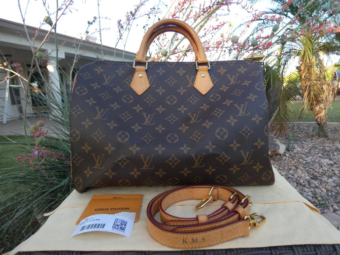 Louis Vuitton Speedy 35 Bandouliere MNG Shoulder Bag