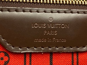 Louis Vuitton Neverfull GM Damier Ebene Red Tote (FL5103)