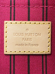 Louis Vuitton Neverfull MM Monogram Pivoine Tote + Wristlet (AR2126)