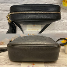 Load image into Gallery viewer, GUCCI Soho Disco Black Leather Crossbody Purse Shoulder Bag (308364 498879)
