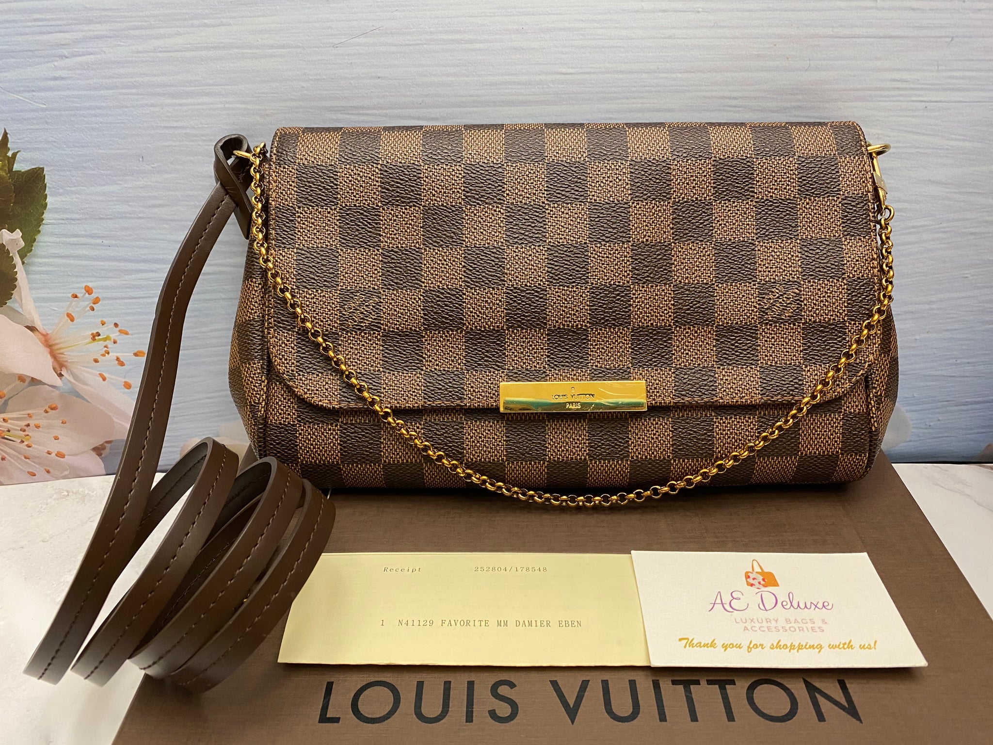 Louis Vuitton Favorite MM Damier Ebene Bag (FL0116) – AE Deluxe LLC®
