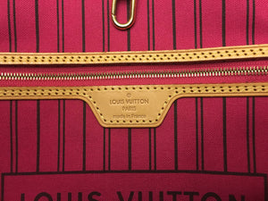 Louis Vuitton Neverfull GM Fuschia Monogram Shoulder Tote (TJ3114)