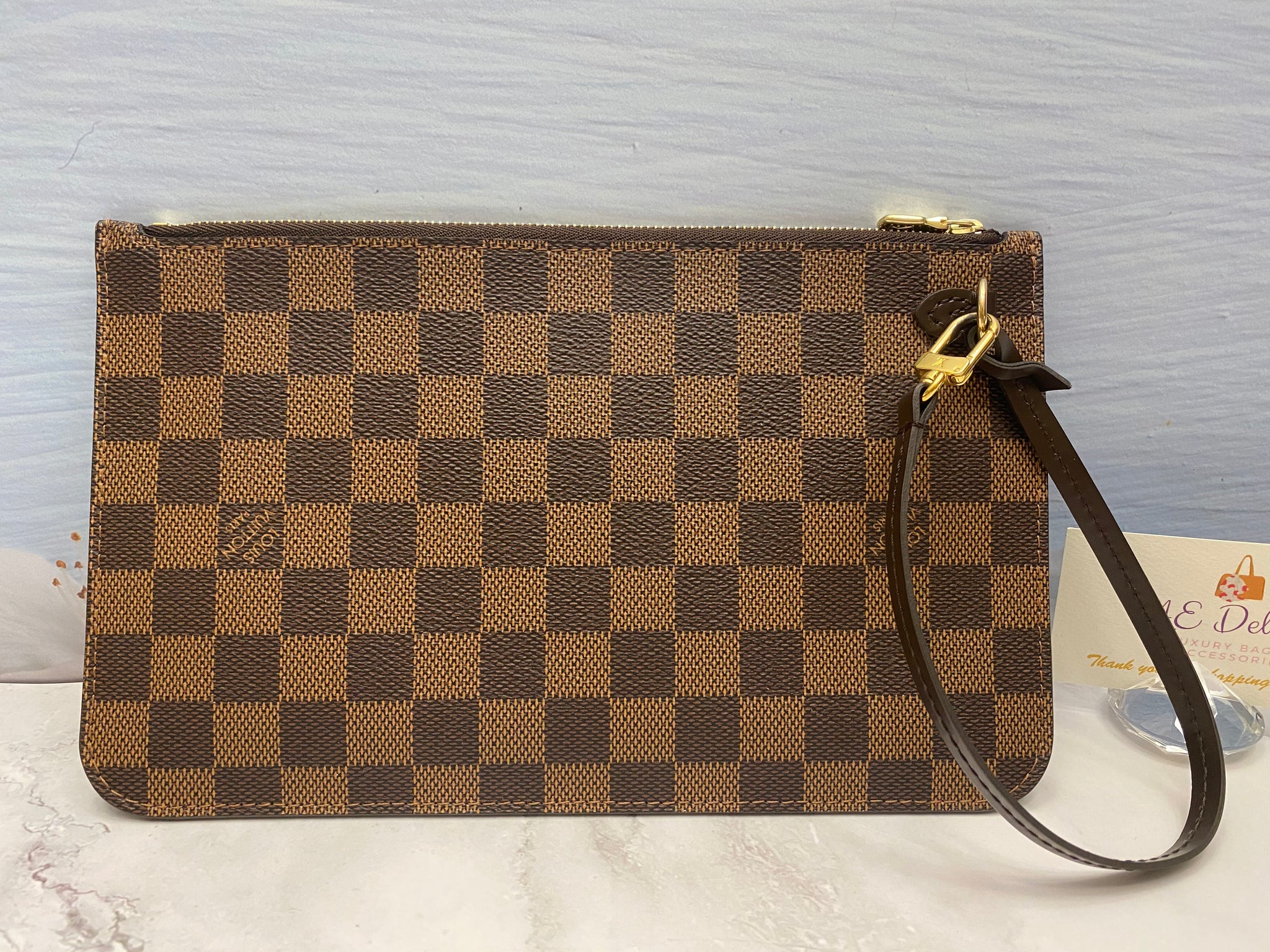 Louis Vuitton Damier Ebene Wristlet