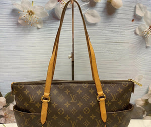 Louis Vuitton Totally MM Monogram Shoulder Tote Handbag (MB2190)