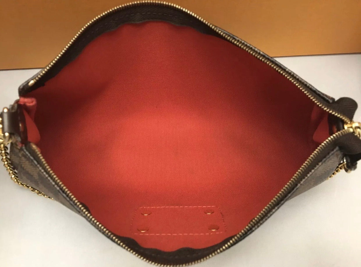Louis Vuitton Eva Damiar Ebene Clutch Crossbody Bag (AA2100) – AE