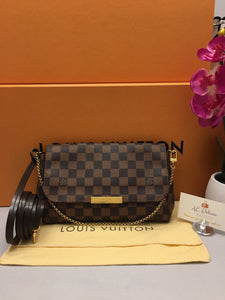 Louis Vuitton Favorite MM Damier Ebene Bag (DU0195)