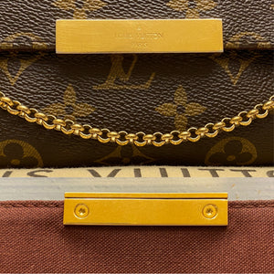 Louis Vuitton Favorite MM Monogram Chain Clutch Crossbody (DU4173)