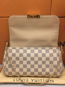 Louis Vuitton Favorite MM Damier Azur Crossbody Bag (FL1164)