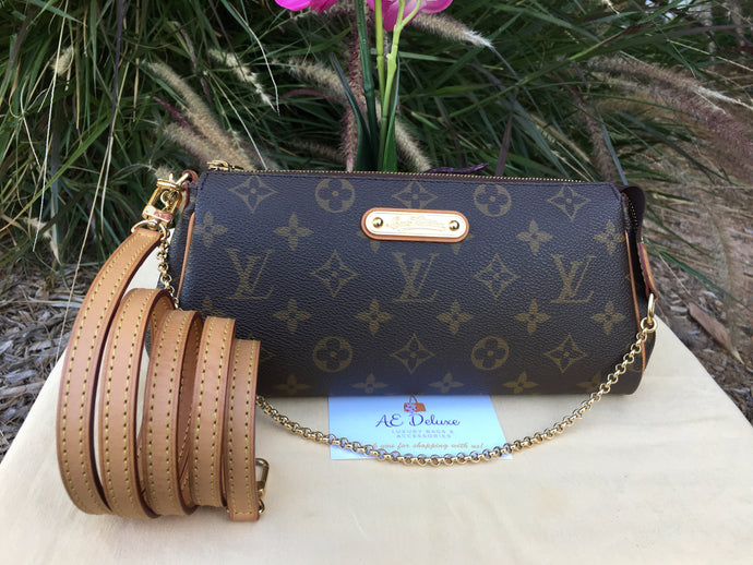 Louis Vuitton Eva Monogram Cutch Crossbody Bag (DU4101)