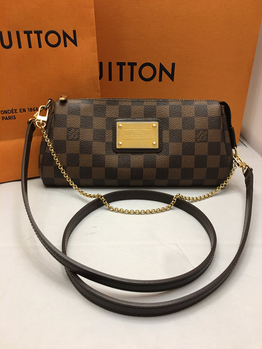 Louis Vuitton Eva Damiar Ebene Clutch Crossbody Bag (AA1151)