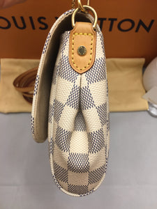 Louis Vuitton Favorite MM Damier Azur Crossbody Bag (FL1164)