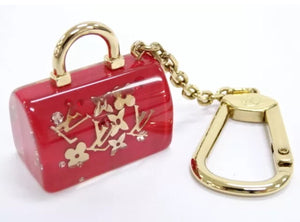 Louis Vuitton Key Charm Holder Inclusion Red Speedy Bag Motif