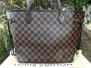 Louis Vuitton Neverfull MM Damier Ebene Canvas Tote (SF0155)