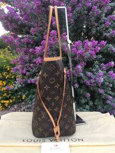 Louis Vuitton Neverfull MM Cherry Red Monogram Tote (AR1185)