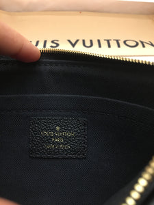 Louis Vuitton Pallas Noir Clutch Crossbody Bag