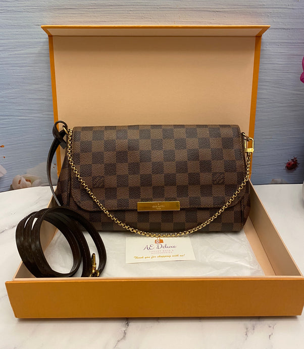 Louis Vuitton Favorite MM Damier Ebene Crossbody (FL0145)